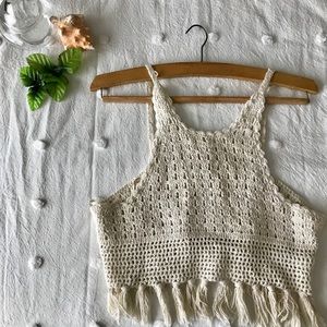 Crochet boho Crop top